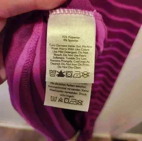 Eddie Bauer womans striped v neck a line dress in M - Picture 4 of 9